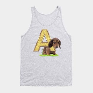 Birthday-Capital Monogram -letter A Tank Top